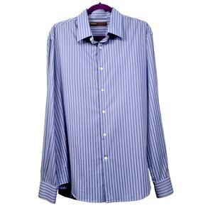 Vintage Perry Ellis Long Sleeve Stripe Shirt Men's Size XL NWOT